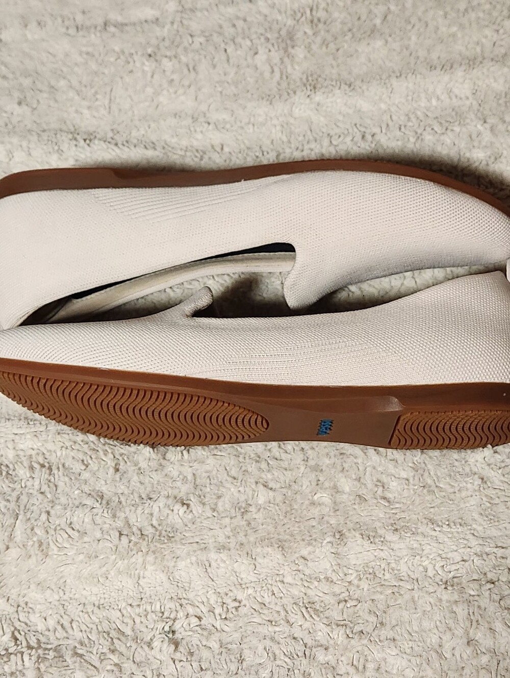 Vessi Market Flat Womens Size 11 Cream Trail Shore Waterproof Loafers EUC - Picture 10 of 12